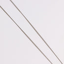 CHANEL COCO Mark Necklace metal Silver tone CC Auth 182942M-5
