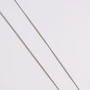 CHANEL COCO Mark Necklace metal Silver tone CC Auth 182942M-6