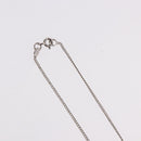 CHANEL COCO Mark Necklace metal Silver tone CC Auth 182942M-7