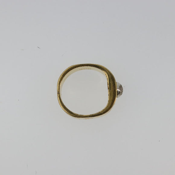 LOUIS VUITTON Berg Nanogram Ring metal Gold M00210 LV Auth 182944A