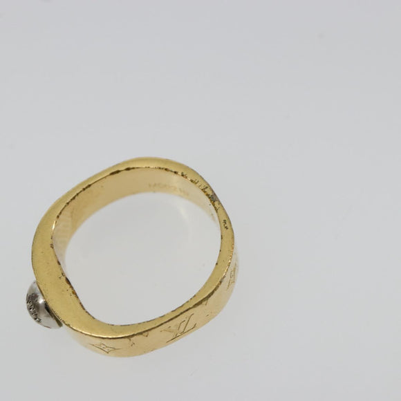 LOUIS VUITTON Berg Nanogram Ring metal Gold M00210 LV Auth 182944A
