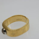 LOUIS VUITTON Berg Nanogram Ring metal Gold M00210 LV Auth 182944A-11