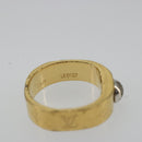 LOUIS VUITTON Berg Nanogram Ring metal Gold M00210 LV Auth 182944A-8