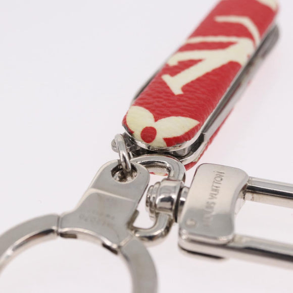LOUIS VUITTON Monogram LV x Supreme Pocket Knife Key Chain MP2070 Auth 182946A