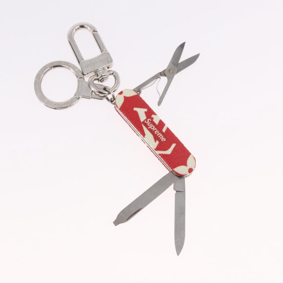 LOUIS VUITTON Monogram LV x Supreme Pocket Knife Key Chain MP2070 Auth 182946A