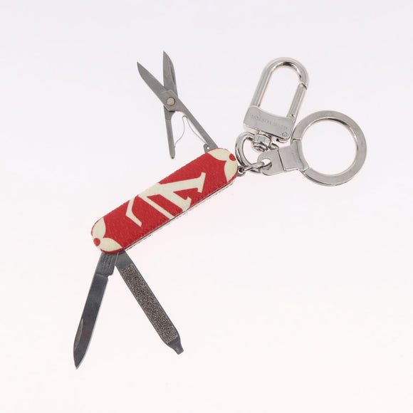 LOUIS VUITTON Monogram LV x Supreme Pocket Knife Key Chain MP2070 Auth 182946A