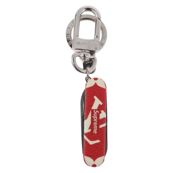 LOUIS VUITTON Monogram LV x Supreme Pocket Knife Key Chain MP2070 Auth 182946A