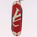 LOUIS VUITTON Monogram LV x Supreme Pocket Knife Key Chain MP2070 Auth 182946A-15