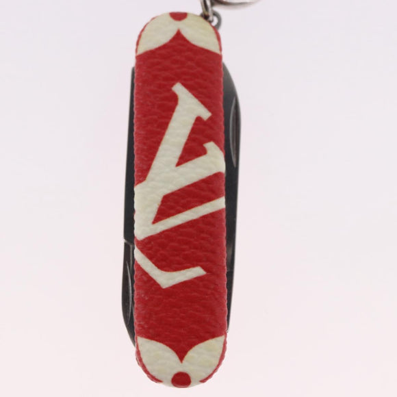 LOUIS VUITTON Monogram LV x Supreme Pocket Knife Key Chain MP2070 Auth 182946A
