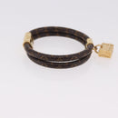 LOUIS VUITTON Monogram Brass Keep It Twice Bracelet M6640E LV Auth 182947M-14
