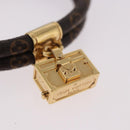 LOUIS VUITTON Monogram Brass Keep It Twice Bracelet M6640E LV Auth 182947M-5