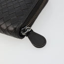 BOTTEGA VENETA INTRECCIATO Long Wallet Leather Dark Brown Auth 182950-8