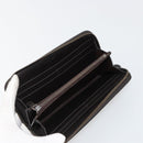 BOTTEGA VENETA INTRECCIATO Long Wallet Leather Dark Brown Auth 182950-9
