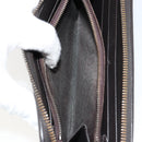 BOTTEGA VENETA INTRECCIATO Long Wallet Leather Dark Brown Auth 182950-10