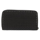 BOTTEGA VENETA INTRECCIATO Long Wallet Leather Dark Brown Auth 182950-2