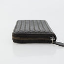 BOTTEGA VENETA INTRECCIATO Long Wallet Leather Dark Brown Auth 182950-4