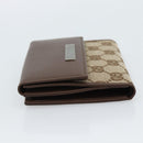 GUCCI GG Canvas Compact Wallet Beige Auth 182952M-3