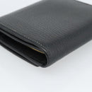 GUCCI GG Marmont Compact Wallet Leder Schwarz Gold 598587 Auth 182955M-11