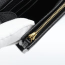 GUCCI GG Marmont Compact Wallet Leder Schwarz Gold 598587 Auth 182955M-16