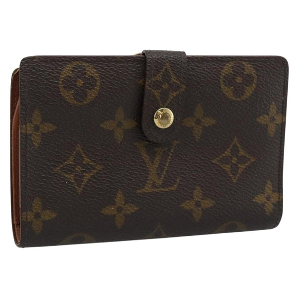 LOUIS VUITTON Monogram Porte Monnaie Billets Viennois M61663 LV Auth 182956