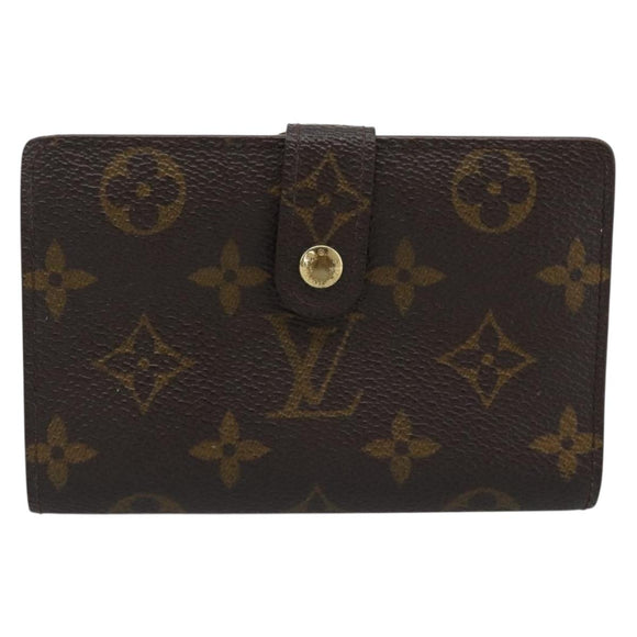 LOUIS VUITTON Monogram Porte Monnaie Billets Viennois M61663 LV Auth 182956