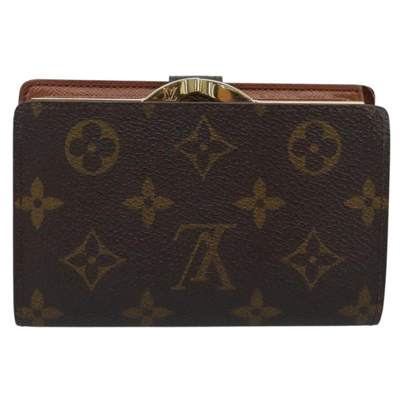 LOUIS VUITTON Monogram Porte Monnaie Billets Viennois M61663 LV Auth 182956