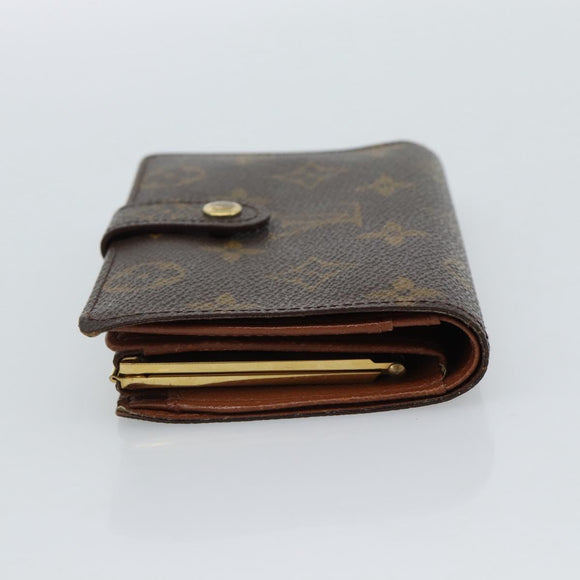 LOUIS VUITTON Monogram Porte Monnaie Billets Viennois M61663 LV Auth 182956