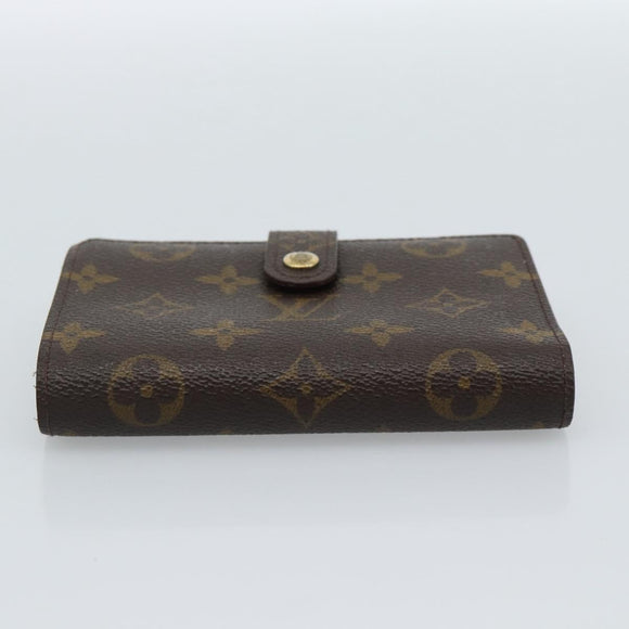 LOUIS VUITTON Monogram Porte Monnaie Billets Viennois M61663 LV Auth 182956
