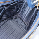 PRADA Galleria Handtasche Saffiano-Leder 2-Wege Blau Gold Original 182959A-21