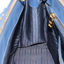 PRADA Galleria Handtasche Saffiano-Leder 2-Wege Blau Gold Original 182959A-22