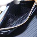 PRADA Galleria Handtasche Saffiano-Leder 2-Wege Blau Gold Original 182959A-24