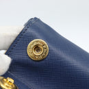 PRADA Galleria Handtasche Saffiano-Leder 2-Wege Blau Gold Original 182959A-29