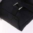 GUCCI GG Canvas Backpack Black Silver 003 0242 Auth 182962A-19