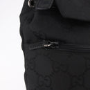 GUCCI GG Canvas Backpack Black Silver 003 0242 Auth 182962A-20