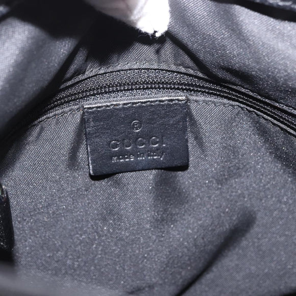 GUCCI GG Canvas Backpack Black Silver 003 0242 Auth 182962A