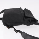 GUCCI GG Canvas Backpack Black Silver 003 0242 Auth 182962A-3