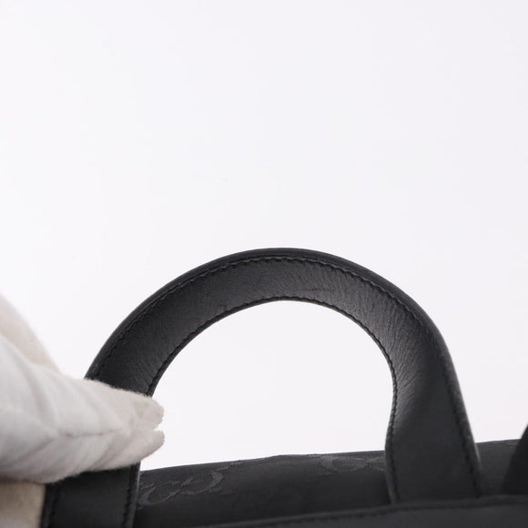 GUCCI GG Canvas Backpack Black Silver 003 0242 Auth 182962A