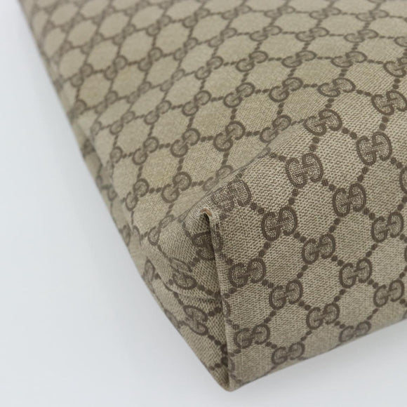 GUCCI GG Supreme Web Sherry Line Tote Bag PVC Beige Red 39 02 003 Auth 182963