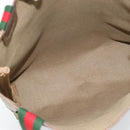 GUCCI GG Supreme Web Sherry Line Tote Bag PVC Beige Red 39 02 003 Auth 182963-16