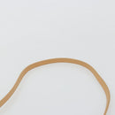 FENDI Zucchino Canvas Shoulder Bag Beige Gold Auth 182966A-8