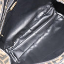 FENDI Zucca Canvas Hand Bag Black Brown Auth 182969V-10