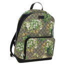 GUCCI GG Supreme Backpack PVC Beige Silver 406370 Auth 182971SM-1