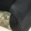 GUCCI GG Supreme Backpack PVC Beige Silver 406370 Auth 182971SM-18
