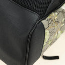 GUCCI GG Supreme Backpack PVC Beige Silver 406370 Auth 182971SM-19