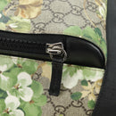 GUCCI GG Supreme Backpack PVC Beige Silver 406370 Auth 182971SM-20