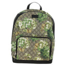 GUCCI GG Supreme Backpack PVC Beige Silver 406370 Auth 182971SM-13