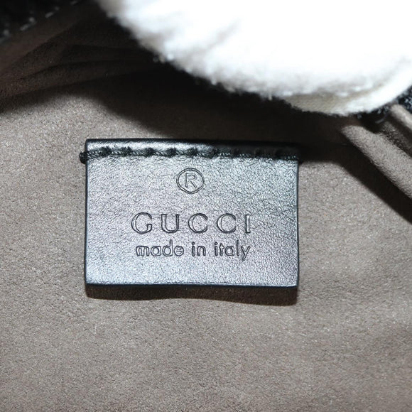 GUCCI GG Supreme Backpack PVC Beige Silver 406370 Auth 182971SM