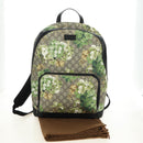 GUCCI GG Supreme Backpack PVC Beige Silver 406370 Auth 182971SM-12