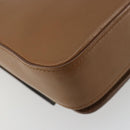 PRADA Schultertasche Leder Braun Silber Original 182972A-15