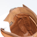PRADA Schultertasche Leder Braun Silber Original 182972A-21